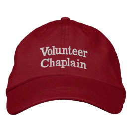 Volunteer Chaplain Hat Bestickte Baseballkappe