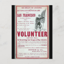 Volunteer Clipper Sailing 1900 Postkarte