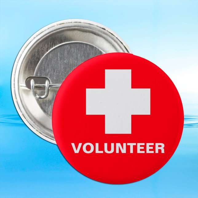 VOLUNTEER & Erste Hilfe, medizinische Hilfe, Infor Button (Von Creator hochgeladen)