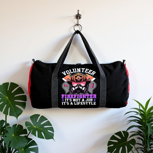 Volunteer Firefighter Lifestyle Not Job Duffle Bag (Von Creator hochgeladen)