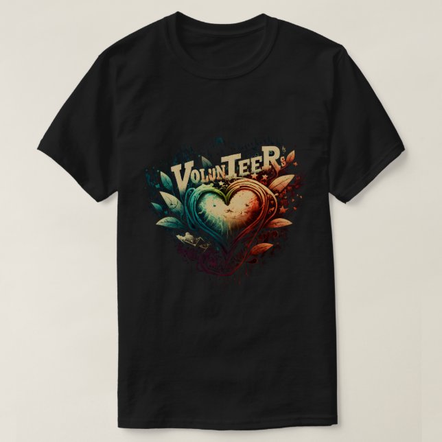 Volunteer Herz T-Shirt (Design vorne)