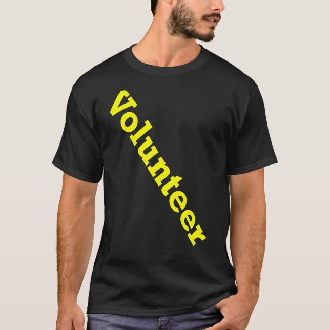 Volunteer Job Staff Event Uniform Charity Group Ch T-Shirt (Vorderseite)