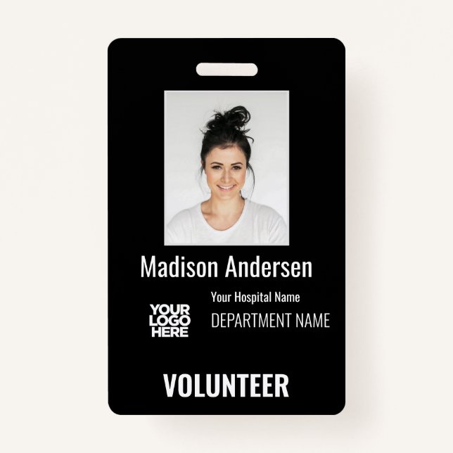 Volunteer Photo ID Badges with Clip or Lanyard (Devant)