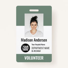 Volunteer Photo ID Badges with Clip or Lanyard Ausweis