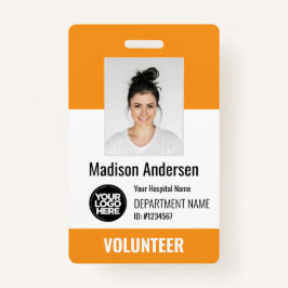 Volunteer Photo ID Badges with Clip or Lanyard Ausweis