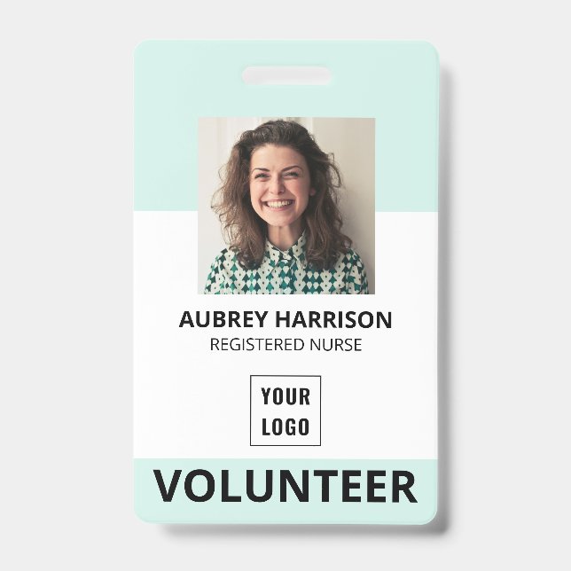 Volunteer Simple Foto ID Ausweis (Vorderseite)
