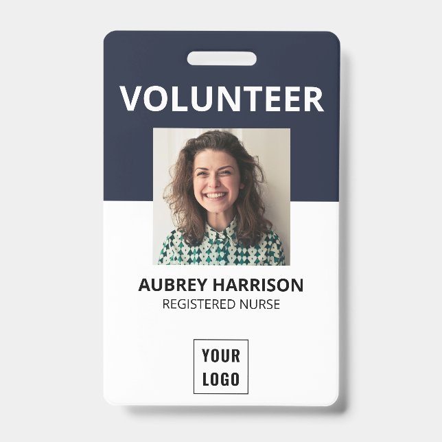 Volunteer Simple Foto ID Ausweis (Vorderseite)