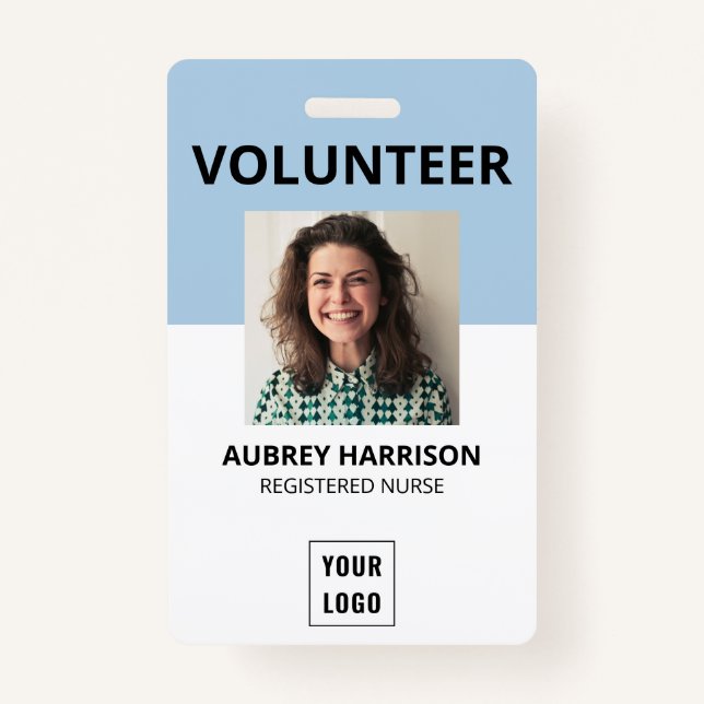 Volunteer Simple Foto ID Ausweis (Vorderseite)