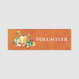 Volunteer Usher Herbst Ernte Erntedank Namensschild