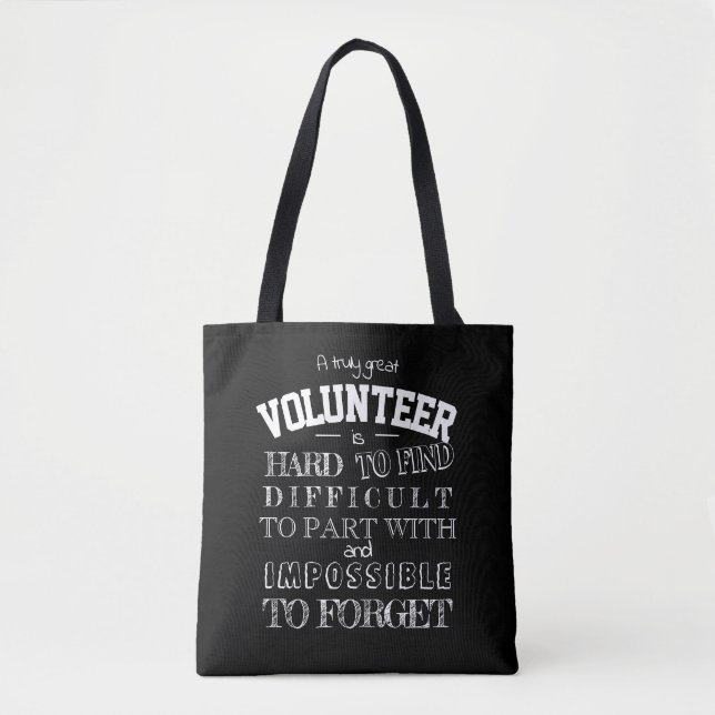 Volunteer Vielen Dank Wertschätzung Geschenkskript Tasche (Vorderseite)