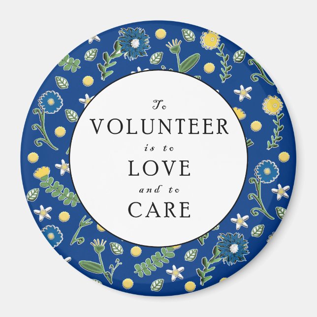 Volunteer Wertschätzung Magnet (Vorne)