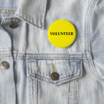 Volunteer Wohltätigkeit Event gelb Button<br><div class="desc">Gelber Knopf für Freiwillige Wohltätigkeit</div>