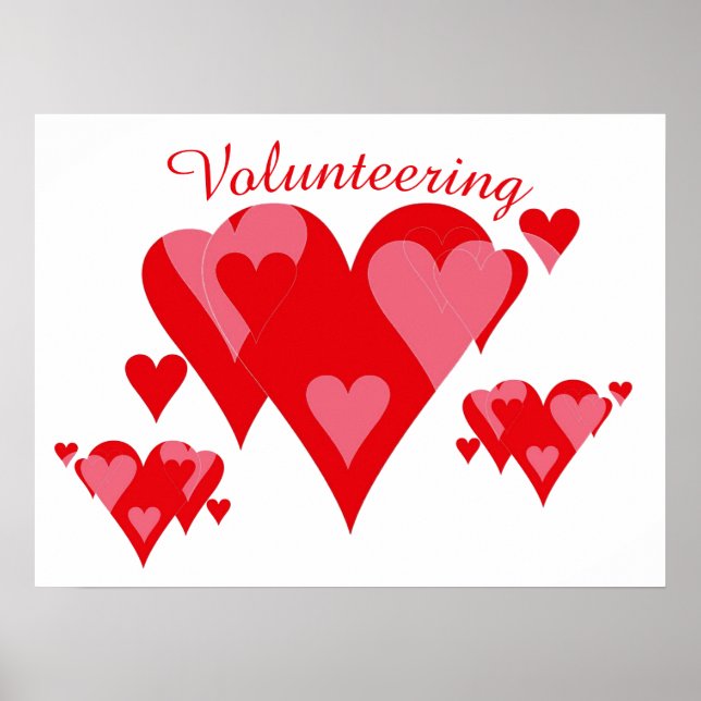 Volunteering Hearts von Janz Poster (Vorne)