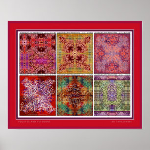 Volutes und Festoons Poster