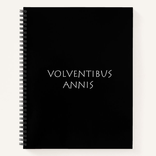 Volventibus annis notizbuch (Vorderseite)