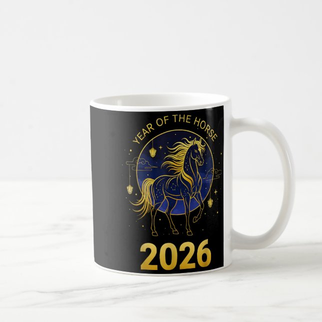 Vom chinesischen Pferd Kaffeetasse (Rechts)