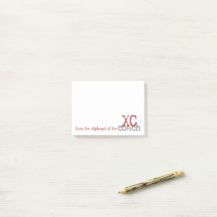Vom Clipboard XC-Trainer Cross Country Laufen Post-it Klebezettel