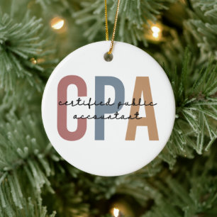 Vom CPA zertifizierter öffentlicher Wirtschaftsprü Keramik Ornament
