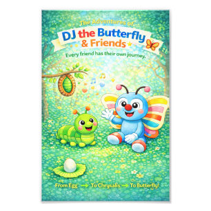Vom Ei zur Puppe zum Schmetterling Poster 2