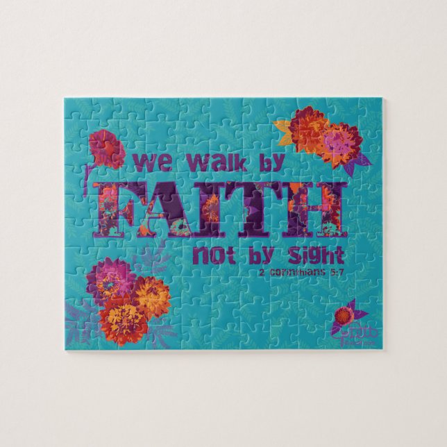 Vom Glauben inspirierende Schrift Christlich laufe (Horizontal)