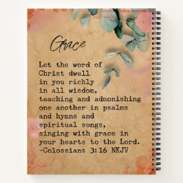 Vom Glauben inspiriert 8.5x11-Spiral-Notebook Notizbuch