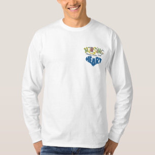 Vom Herzen Besticktes Langarmshirt