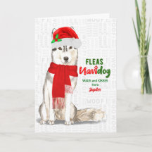 vom Hund Niedliche sibirische Weihnachten