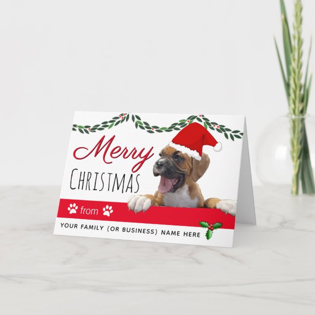Vom Hund Weihnachtshund Karte (Vorderseite)