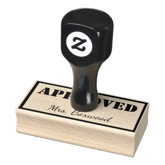 Vom Individuelle Name genehmigt Gummistempel (Stempel)
