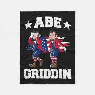 vom Juli Abraham Lincoln Griddy Abe Griddin Fleecedecke