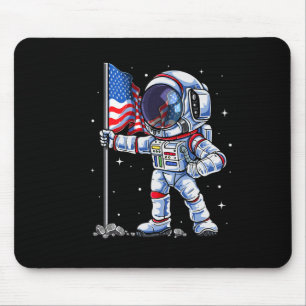 vom Juli Astronaut US-amerikanische Flagge Funny P Mousepad