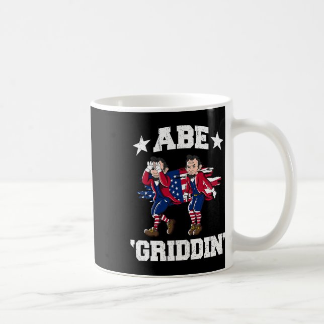 vom Juli Benjamin Franklin Griddy Ben Griddin Kaffeetasse (Rechts)