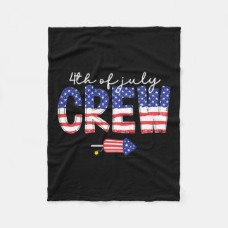 vom Juli Crew Matching Family Funny Amerikanische Fleecedecke