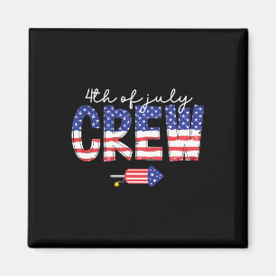 vom Juli Crew Matching Family Funny Amerikanische  Magnet