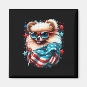 vom Juli Fahne des Patriotischen Pommerschen Hunde Magnet