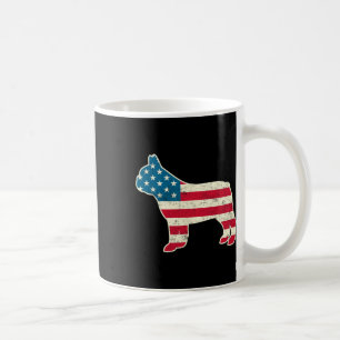 vom Juli: Französisch-Bulldog-Amerikanische Flagge Kaffeetasse
