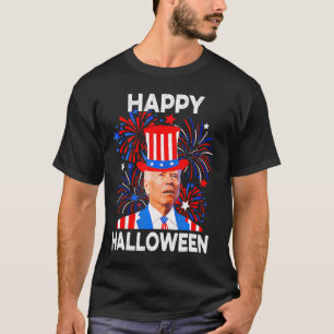 Vom Juli glückliches Halloween Funny Biden verwirr T-Shirt