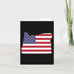 vom Juli Oregon Staat American Flag Party Karte