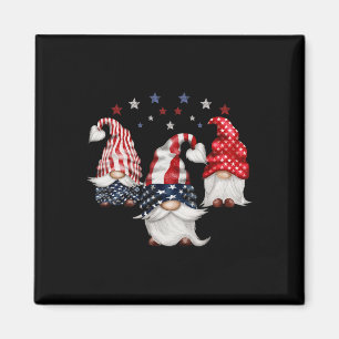 vom Juli Patriotic Gnomes Funny Niedlich American Magnet