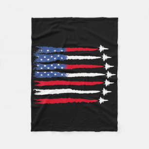 vom Juli Patriotic Red White Blue USA Flag kämpfen Fleecedecke