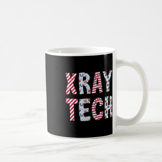 Vom Juli "Röntgen Tech Independence Day American F Kaffeetasse (Rechts)