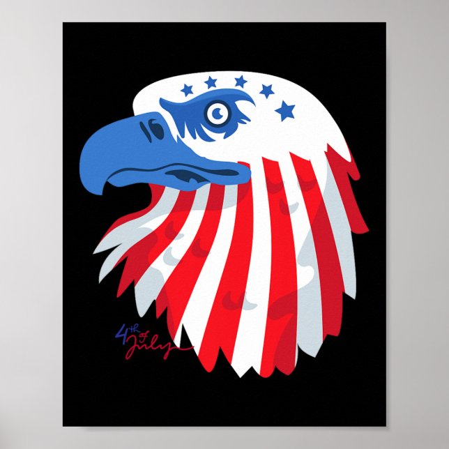 vom Juli S - Patriotische Hemden - Amerikanischer  Poster (Vorne)