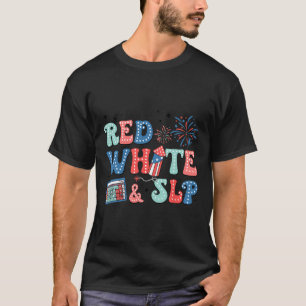vom Juli Speech Therapy Red White Slp Speech Patho T-Shirt