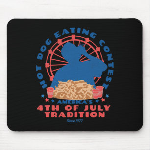 Vom Juli Traditioneller Hot Dog Eating Contest Fun Mousepad