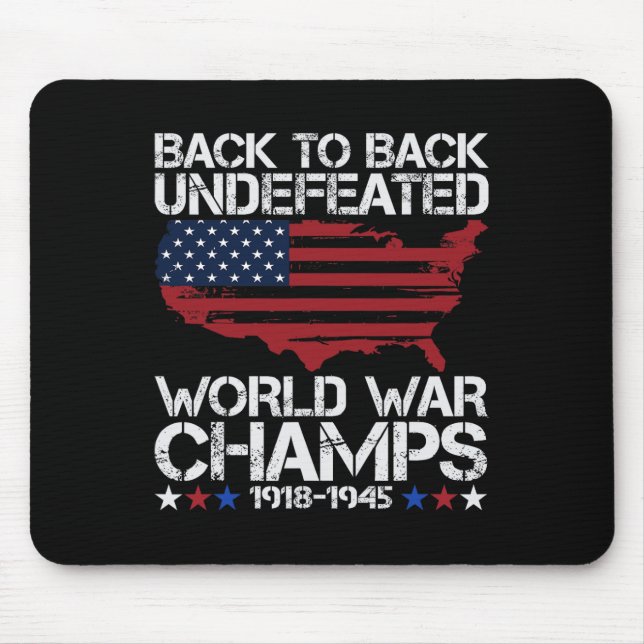 Vom Juli - Zurück zur Besiegung der Weltkriegsmeis Mousepad (Vorne)