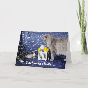 Vom Kind oder der Katze, die eine Handvoll ist - M Karte