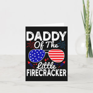 Vom kleinen Firecracker Funny 4. Juli Vater Karte