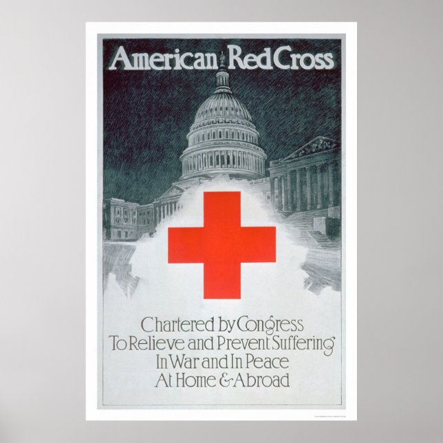 Vom Kongress gechartertes Rotes Kreuz (US00297) Poster (Vorne)