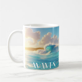 Vom Meer Inspiriert Kraftwellen Kaffeetasse