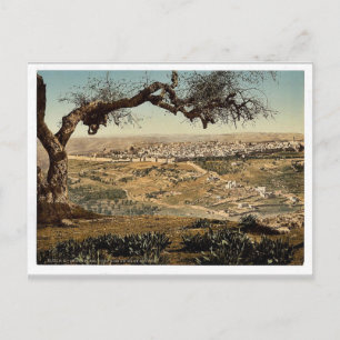 Vom Mount Scopus, Jerusalem, Klassiker des Heilige Postkarte